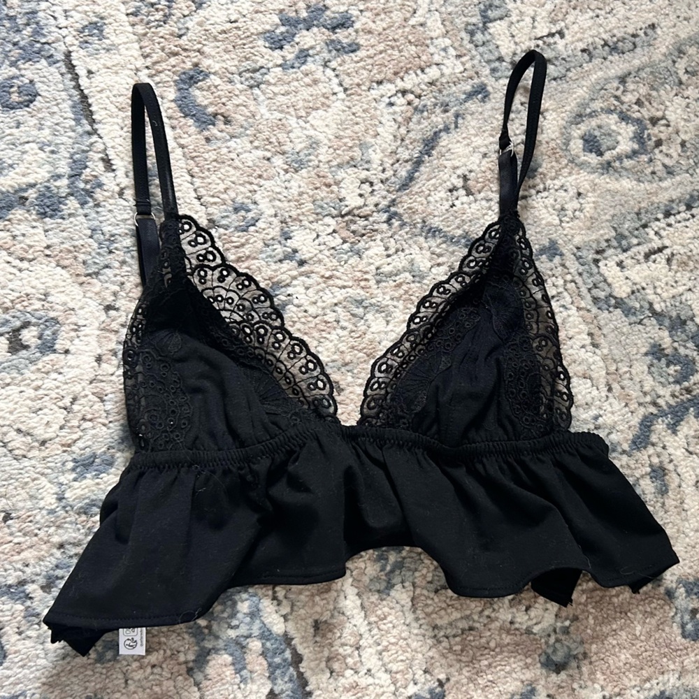 Urban Outfitters Black Lace Bralette